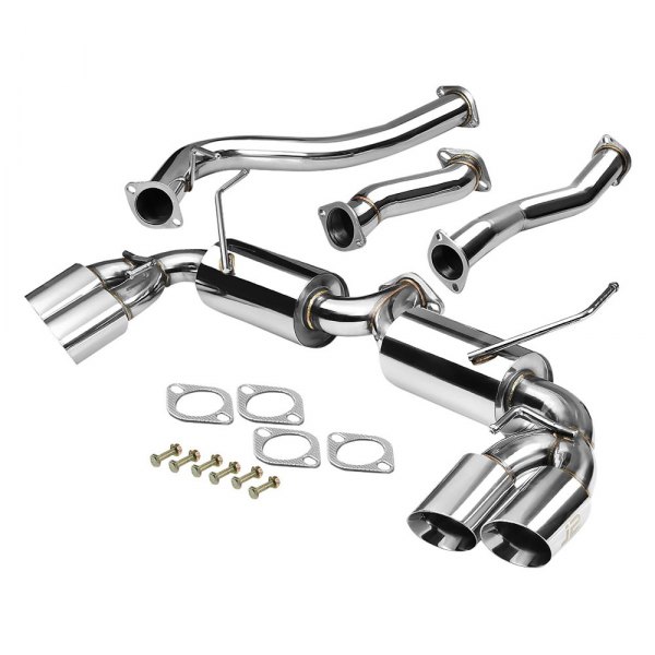 J2 Engineering® J2-CBE-DS-037 - Stainless Steel Cat-Back Exhaust System ...