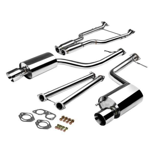 J2 Engineering® - Stainless Steel Cat-Back Exhaust System, Lexus IS