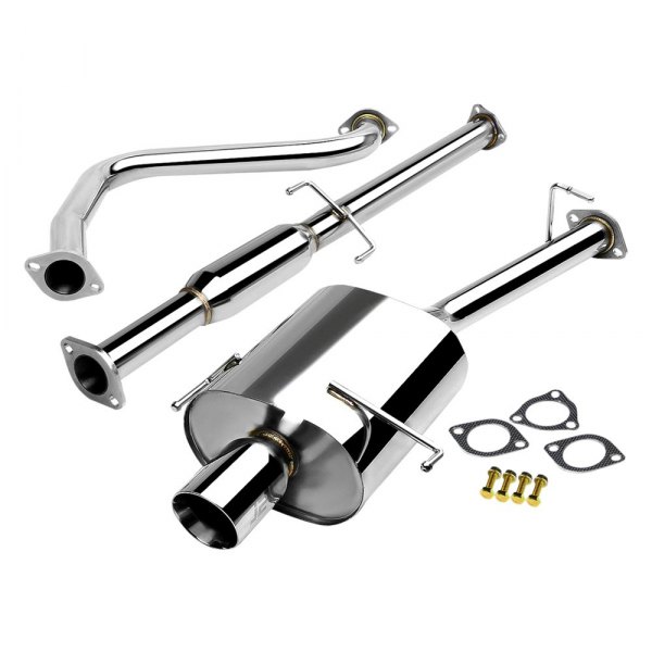 J2 Engineering® - Stainless Steel Cat-Back Exhaust System, Honda Prelude