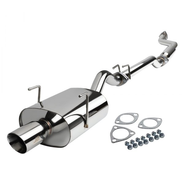 J2 Engineering® - Stainless Steel Cat-Back Exhaust System, Honda Civic Si