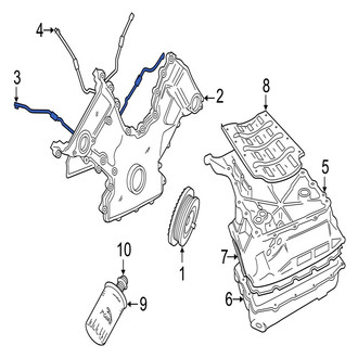 Jaguar OE - Engine Timing Cover Gasket