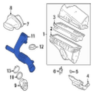 Jaguar OE - Rear Engine Air Intake Hose