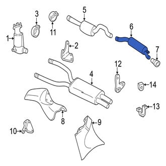 Jaguar OE - Exhaust Muffler