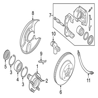 Jaguar OE - Front Suspension - Brake Components