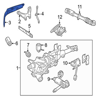Jaguar OE - Cowl Plenum Panel Bracket
