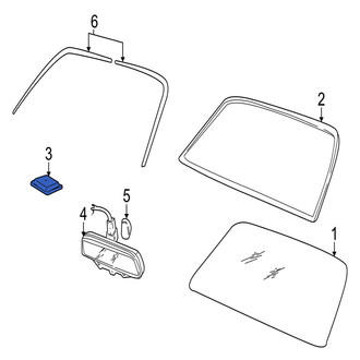 Jaguar OE - Windshield Insulator