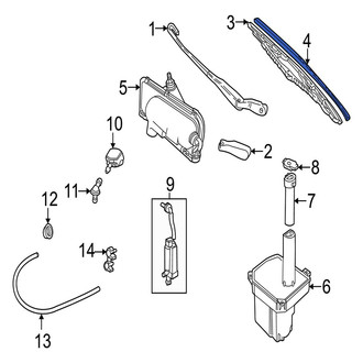 Jaguar OE - Left Wiper Blade Refill
