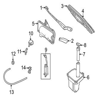 Jaguar OE - Windshield - Wiper & Washer Components