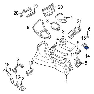 Jaguar OE - Rear Console Mat