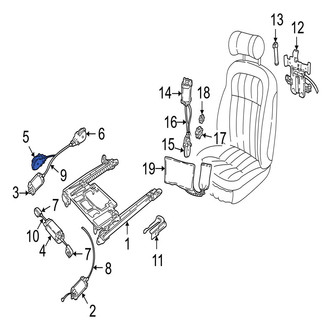 Jaguar OE - Front Seat Track Adjust Mechanism