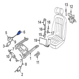 Jaguar OE - Rear Seat Track Adjust Mechanism