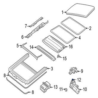 Jaguar OE - Sunroof Motor Spacer