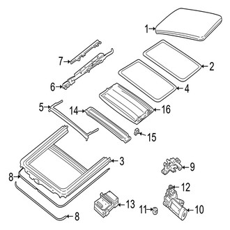 Jaguar OE - Roof - Sunroof