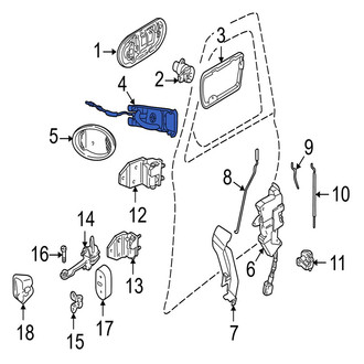 Jaguar OE - Front Left Inner Interior Door Handle