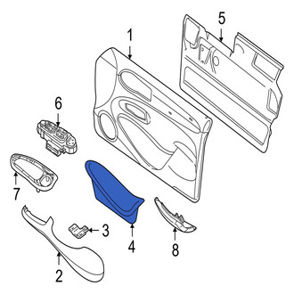 Jaguar OE - Rear Left Door Trim Panel Pocket