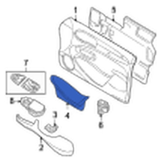 Jaguar OE - Front Left Door Trim Panel Pocket