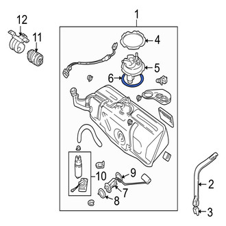 Jaguar OE - Fuel Pump Tank Seal