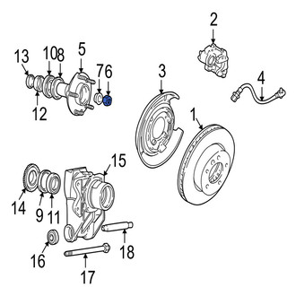Jaguar OE - Rear Axle Nut