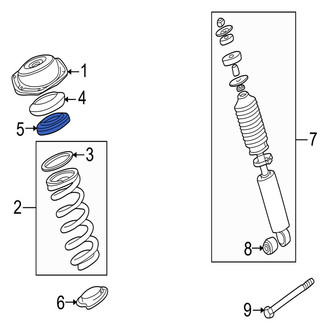 Jaguar OE - Rear Upper Coil Spring Pocket