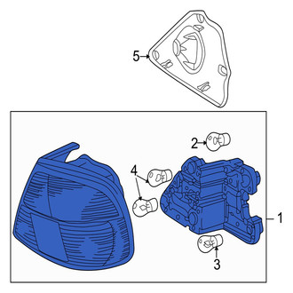 Jaguar OE - Rear Right Tail Light Assembly