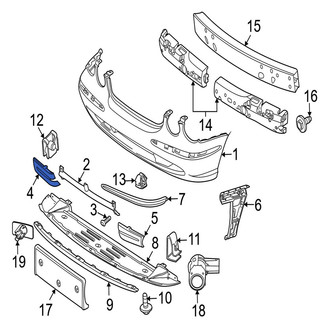 Jaguar OE - Front Right Bumper Cover Spacer Panel