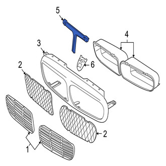 Jaguar OE - Front Radiator Support Air Duct Bracket