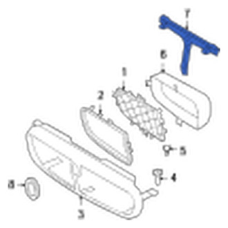 Jaguar OE - Front Radiator Support Air Duct Bracket