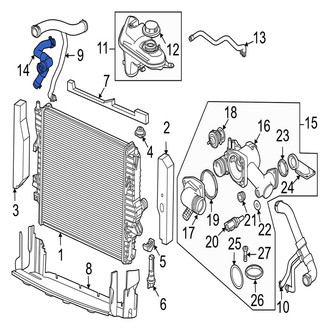 Jaguar OE - Engine Coolant Overflow Hose