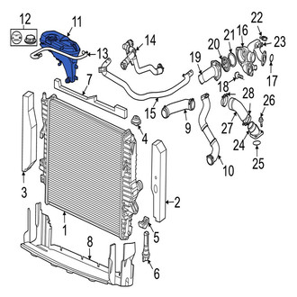 Jaguar OE - Engine Coolant Reservoir