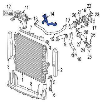 Jaguar OE - Engine Coolant Overflow Hose