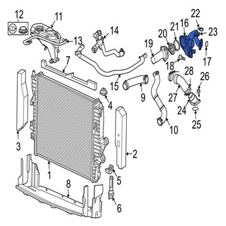 Jaguar OE - Engine Coolant Outlet Flange