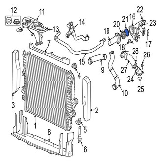 Jaguar OE - Engine Coolant Thermostat Seal