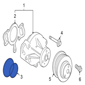 Jaguar OE - Engine Water Pump O-Ring