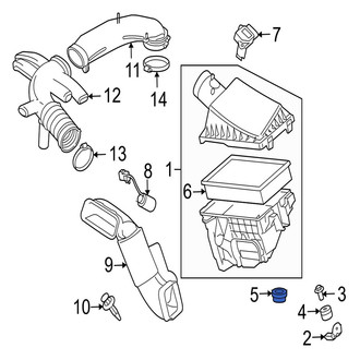 Jaguar OE - Air Filter Housing Grommet
