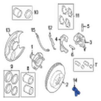 Jaguar OE - Front ABS Wheel Speed Sensor