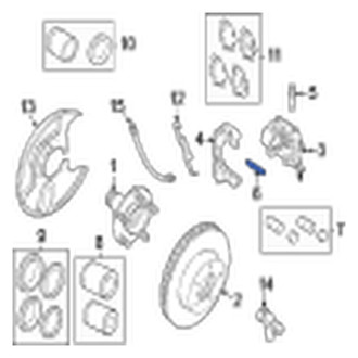 Jaguar OE - Front Disc Brake Caliper Pin