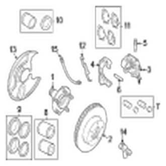 Jaguar OE - Front Suspension - Brake Components