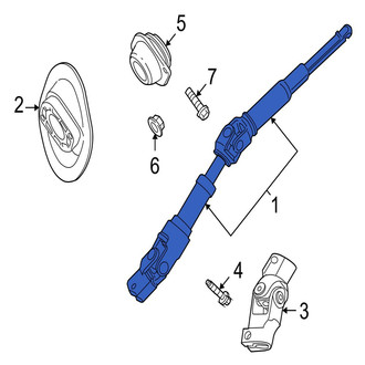 Jaguar OE - Lower Steering Shaft