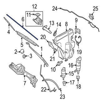 Jaguar OE - Left Wiper Blade Refill