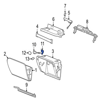 Jaguar OE - Trunk Lid Release Switch Bracket