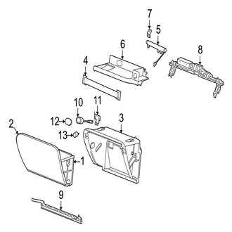 Jaguar OE - Instrument Panel - Glove Box