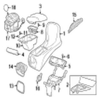 Jaguar OE - Front Console (Console Body)