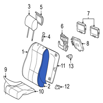 Jaguar OE - Front Left Seat Back Cushion