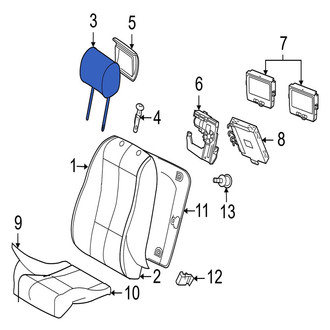 Jaguar OE - Front Headrest