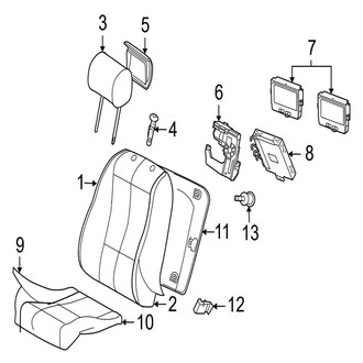 Jaguar OE - Seats & Tracks - Front Seat Components (Contrast Seat, Cushions & Covers)