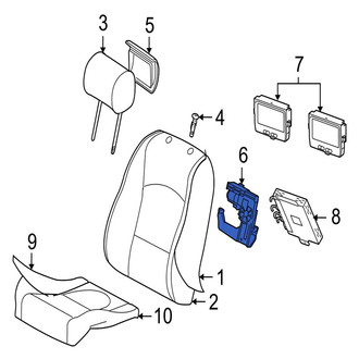 Jaguar OE - Rear Headrest Actuator