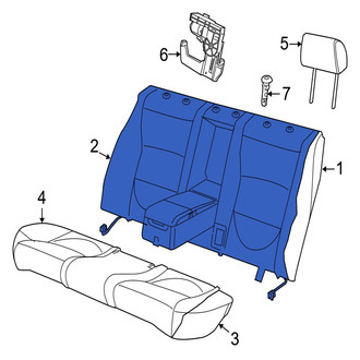 Jaguar OE - Rear Seat Back Cushion Cover