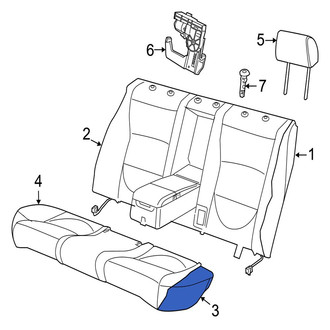 Jaguar OE - Rear Seat Back Cushion Cover