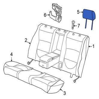 Jaguar OE - Rear Center Headrest