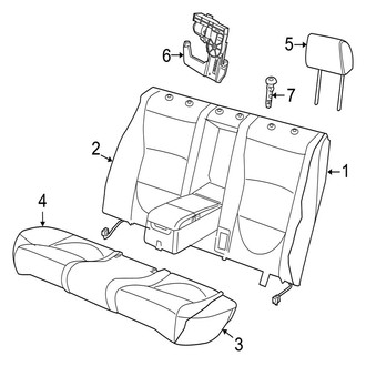 Jaguar OE - Seats & Tracks - Rear Seat Components (Contrast "R" Series)